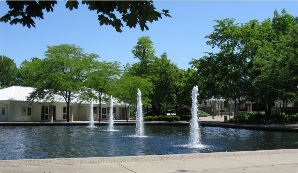 Fraze Pavilion fountains, Kettering, Ohio